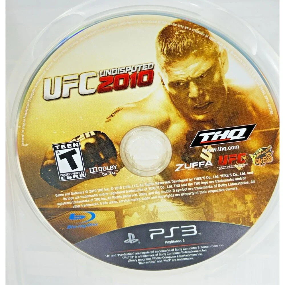 UFC Undisputed 2010 Sony PlayStation 3 THQ 2010 Complete with Manual Tested
